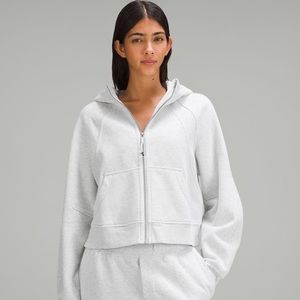 LULULEMON Scuba Oversized Full-Zip Hoodie Heathered Core Ultra Light Grey XL/XXL